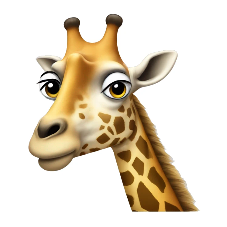 Une girafe qui fais de la musique  sticker
