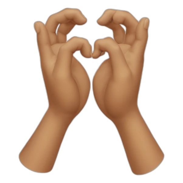 Deux mains qui font un coeur sticker