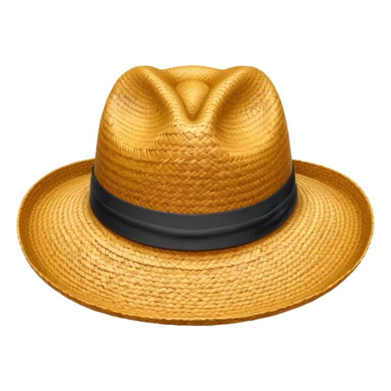 just a hat made of straw sticker