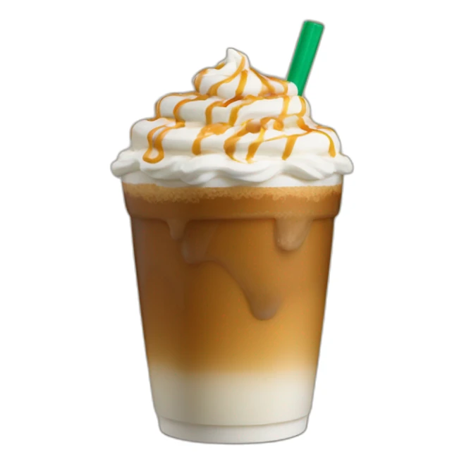 starbuck caramel frappuchino sticker