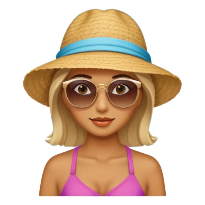 beach woman sticker