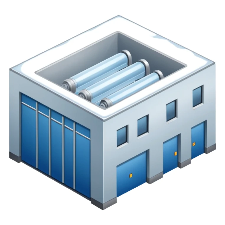 ambient and refirigeration warehouse at an angle cold sticker