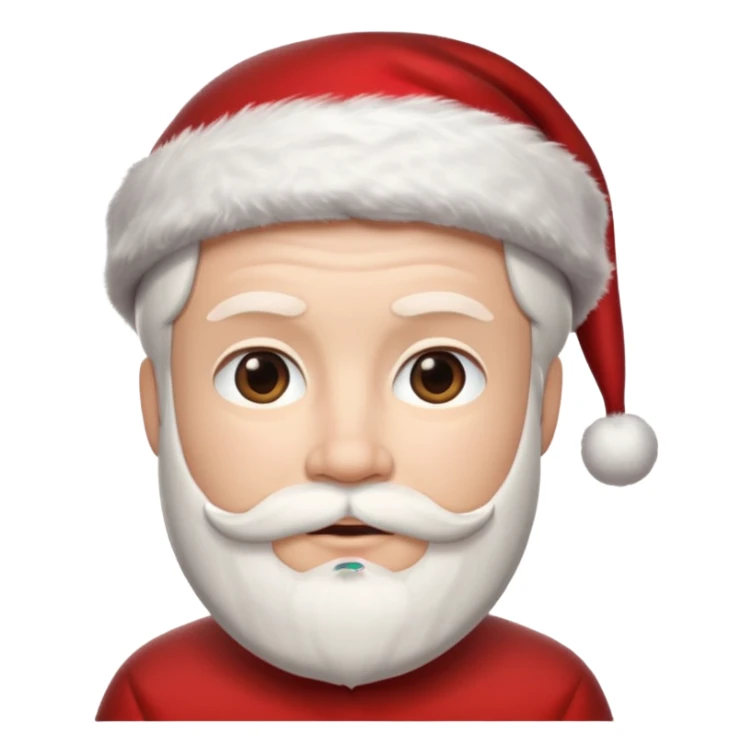 my memoji with a santa hat sticker