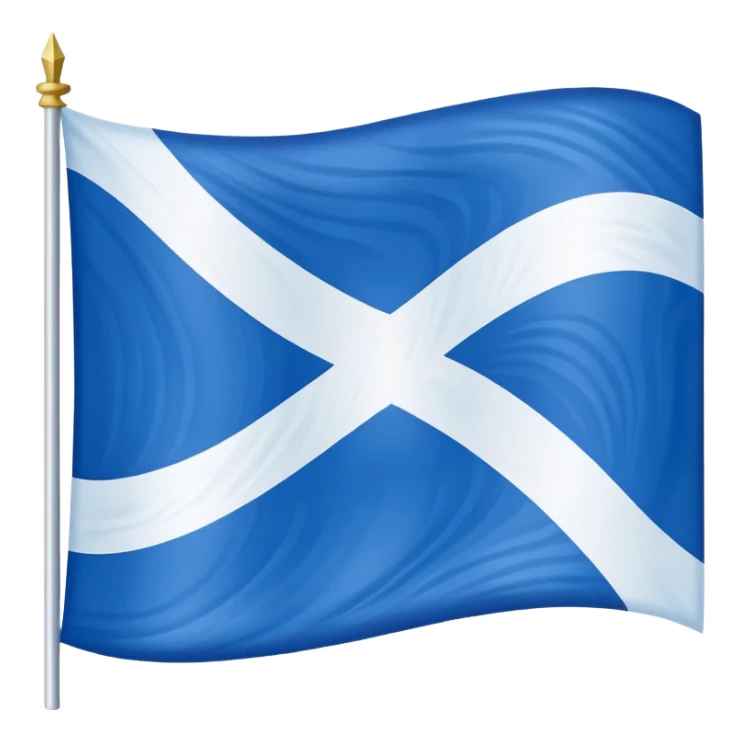 A blue flag with white Nordic cross  sticker