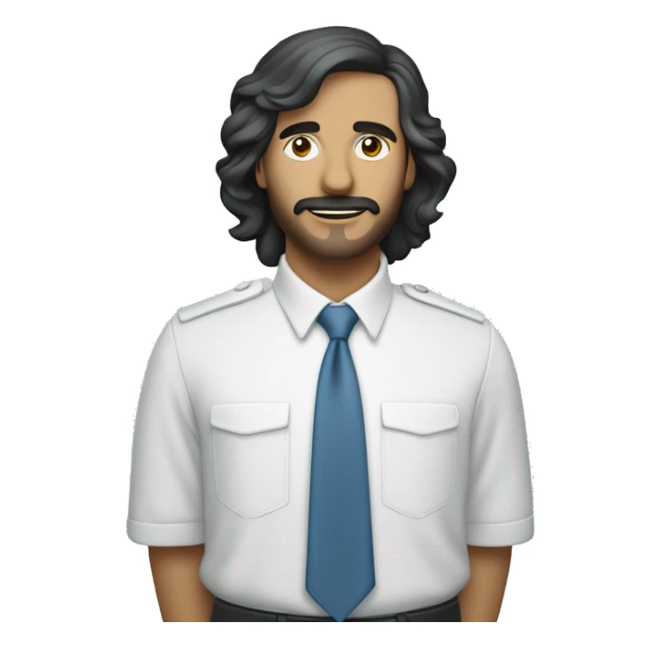 Rectángulo de color  blanco con línea en color azul claro colocada en perpendicular al rectángulo, todo en forma de bandera sticker