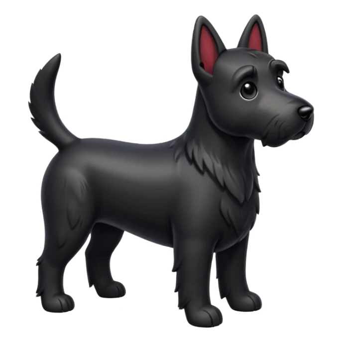 Scottie dog emoji sticker