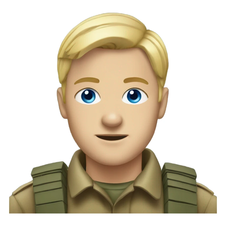 german soldier with blue eyes and blonde hair sticker