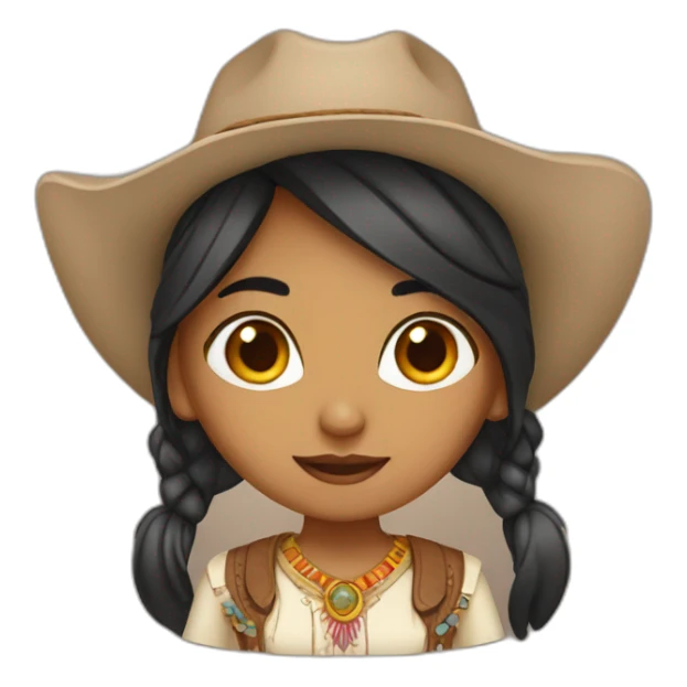 Indian girl wearing Western outfit sticker