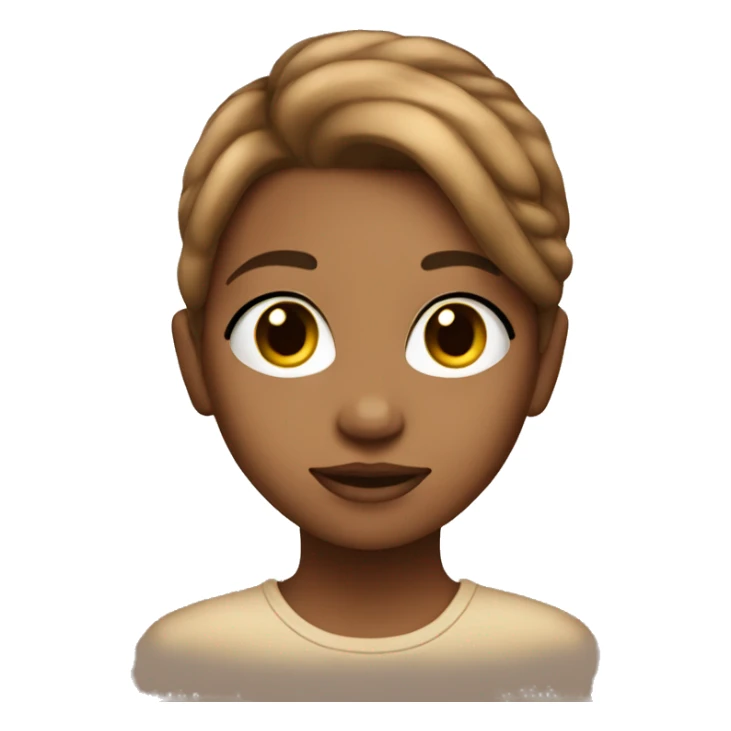 gorgeous girl with light brown hIr sticker