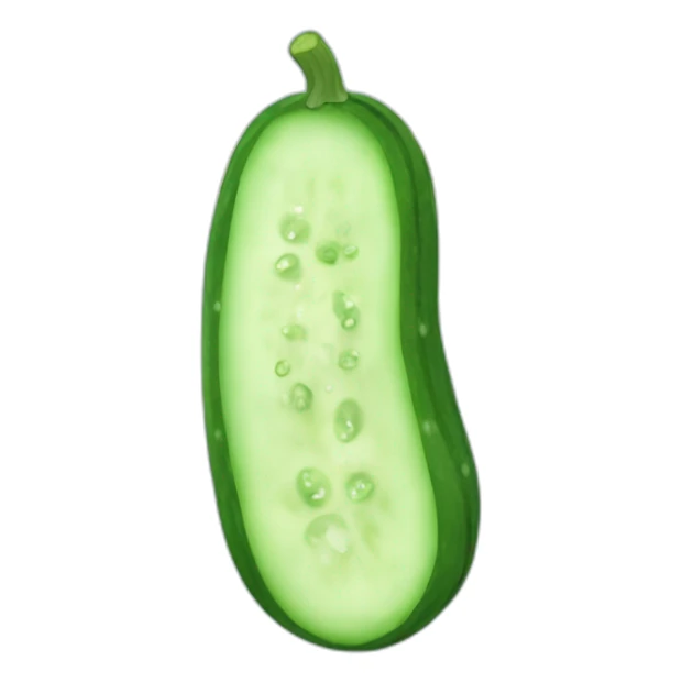Fresh smell of cucumber on the sky sticker