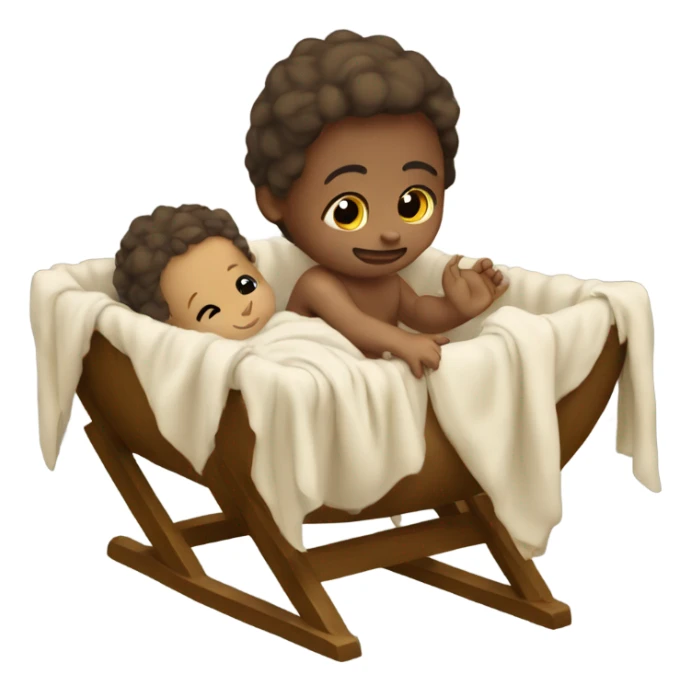 baby jesus in the manger sticker