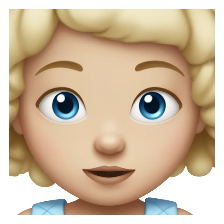 baby girl with blue eyes sticker