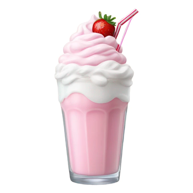 Strawberry milkshake sticker