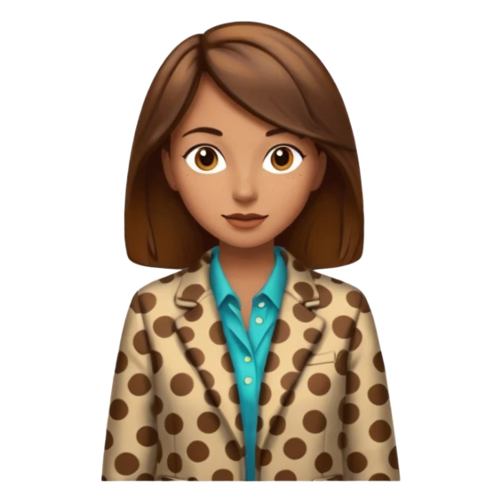 spotted jackets woman sticker