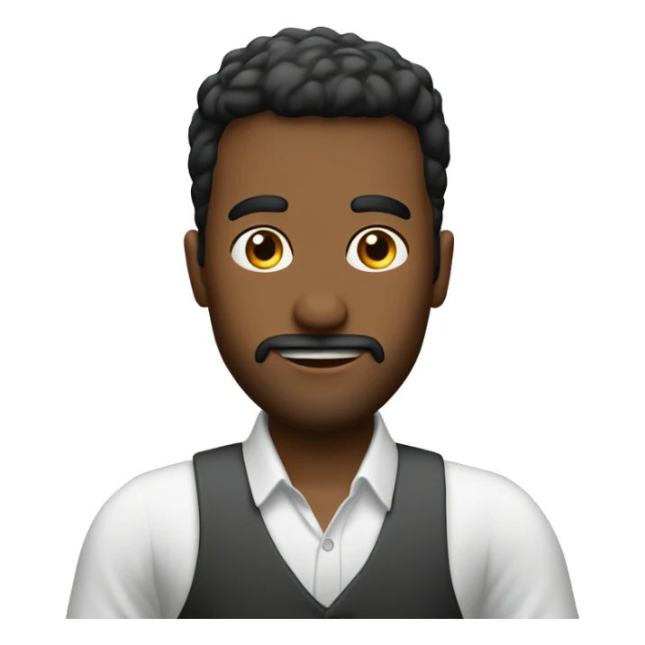 hombre vestido bien melo posando sticker