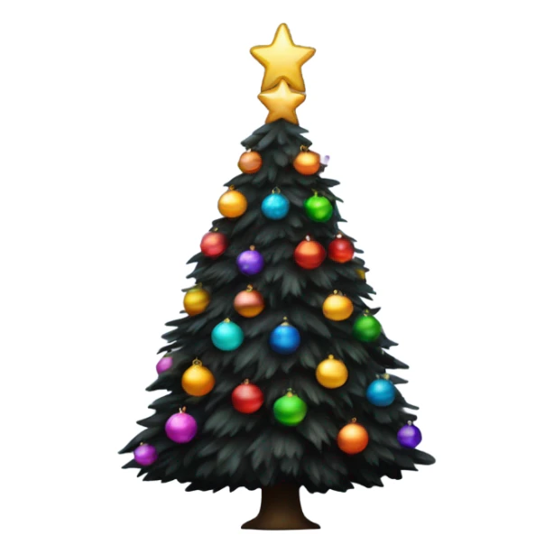 Big black Christmas  sticker