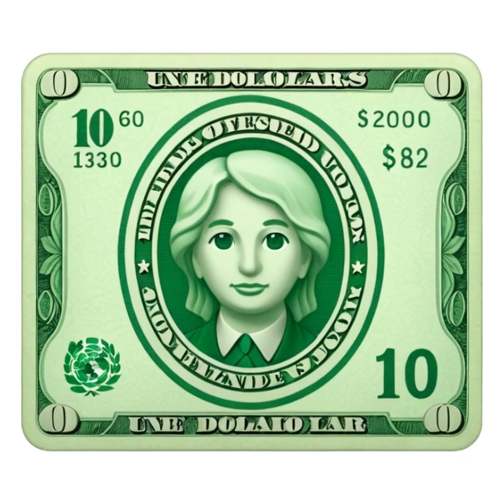 quiero un billete de dolar sticker