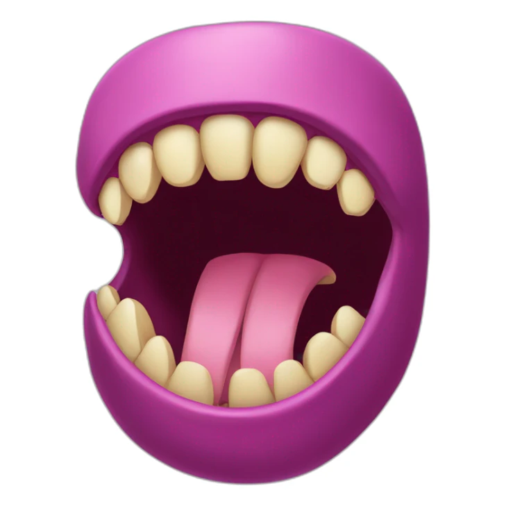 mewing - jaw - giant mouth sticker