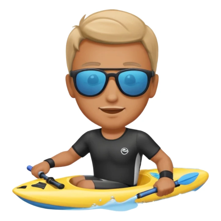 water sports man along with water sticker