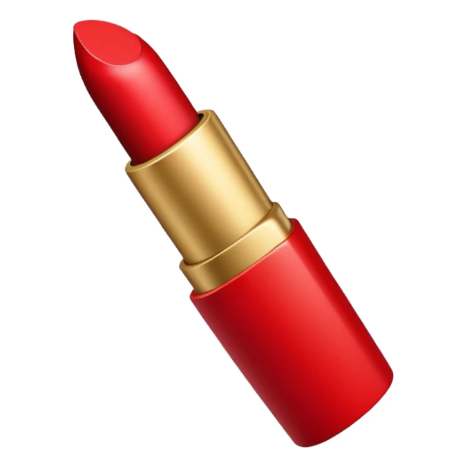 red kiss lipstick print sticker