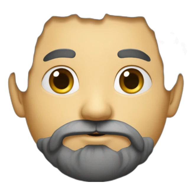 Un métisse avec des cheveux crépus une petite barbe sticker