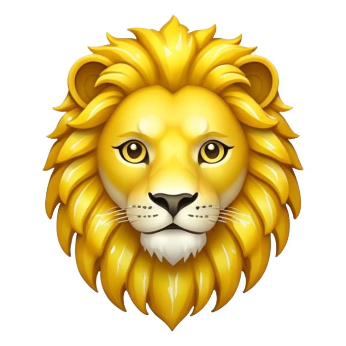 glitter yellow and white pokemon crystal light lion sticker