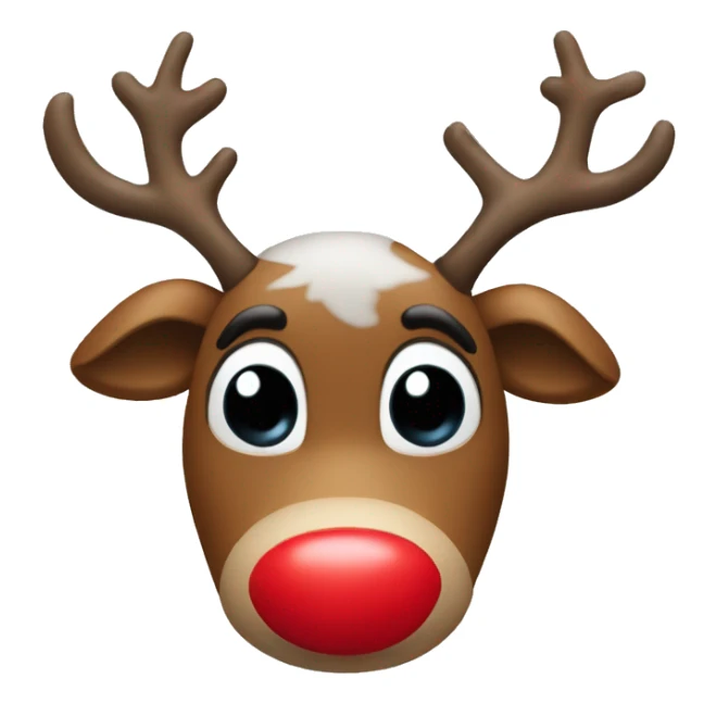 Red Nosed Reindeer sticker
