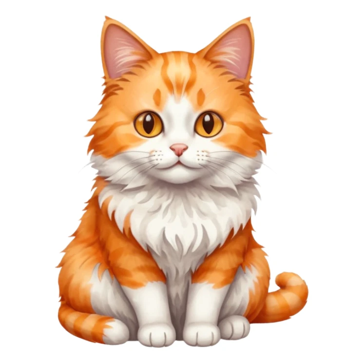 cat in watercolor art style sticker