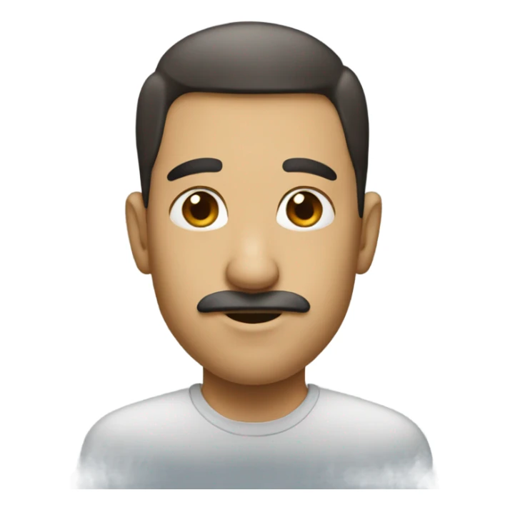 a big nose with a handsome face male sticker