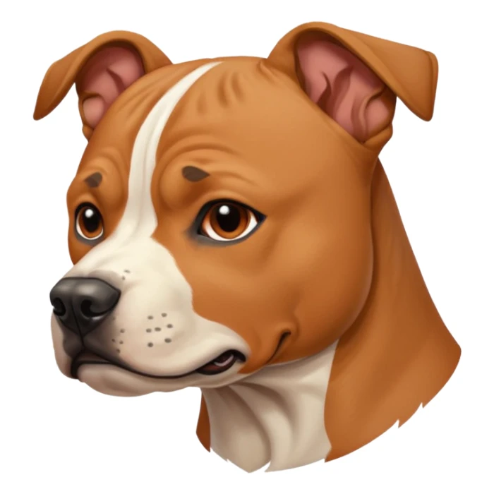 Amstaff dog flicking me off sticker