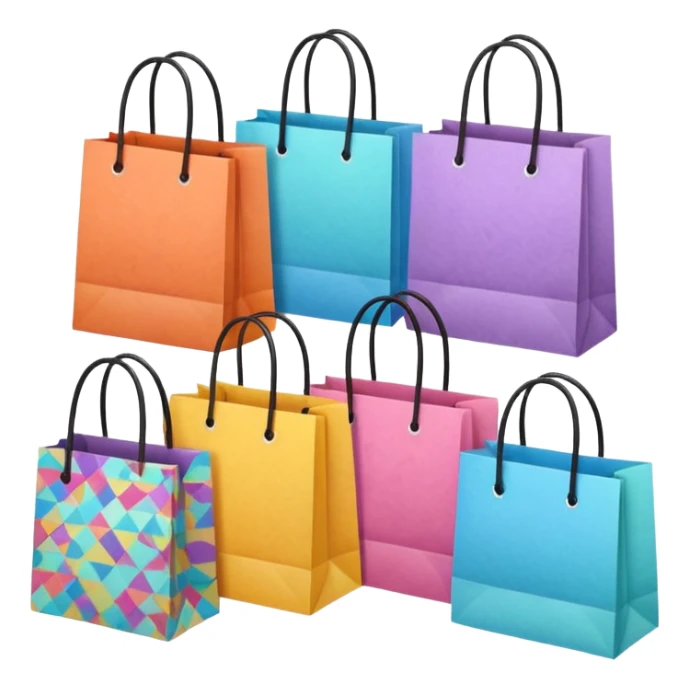 aesthetic shopping bags sticker