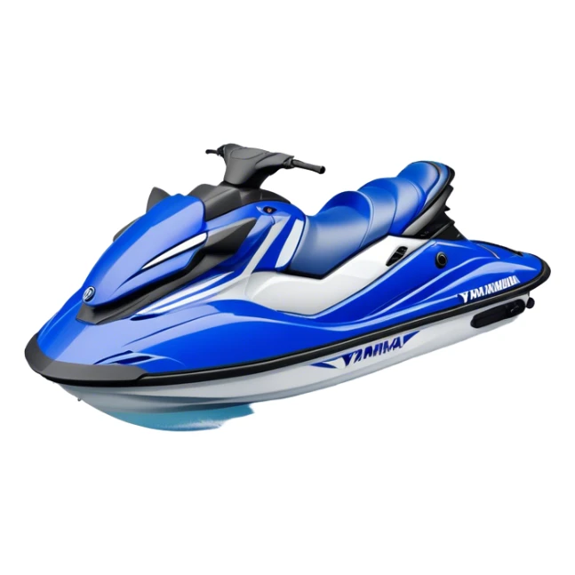 Jet Ski - Yamaha EX Deluxe (Model Year: 2022) (Iconic colour: Blue and white) sticker