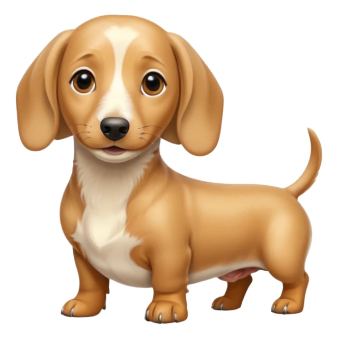 english cream dachshund  sticker