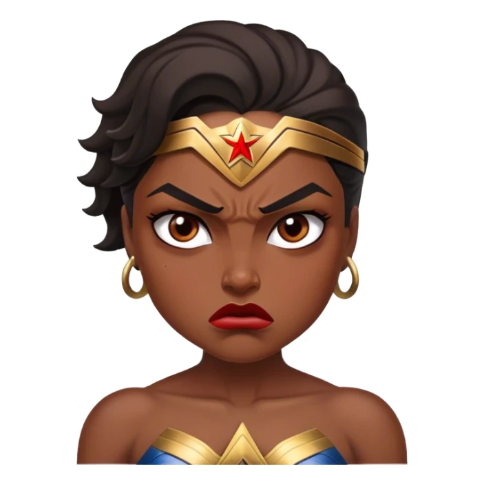 Angry Wonder Woman sticker