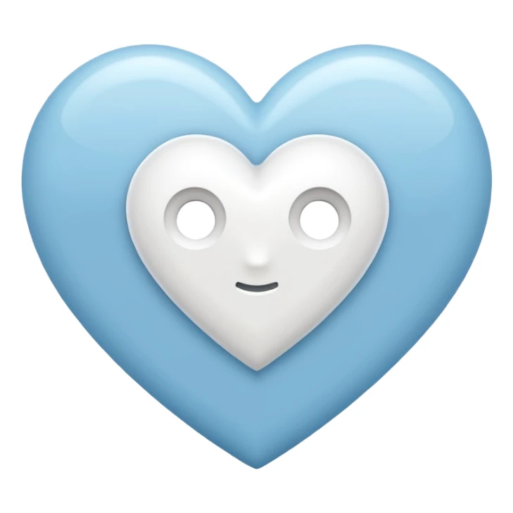 Add a H letter in white heart center sticker