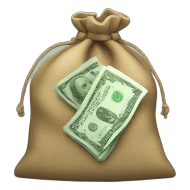 bag of money sticker