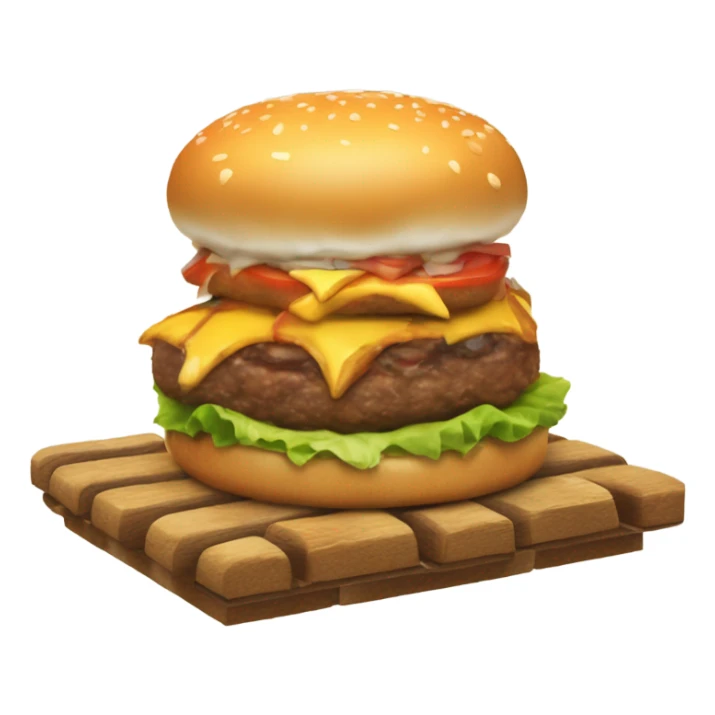 Burger on a raft, four by four, animal style, extra shingles with a shimmy and a squeeze, light axle grease, make it cry, burn it, and let it swim. sticker