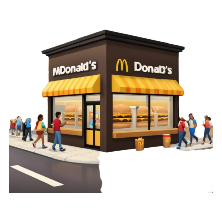 Mcdonalds street sticker