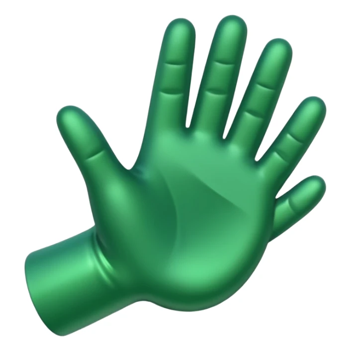 Rightwards Hand Emoji Green sticker