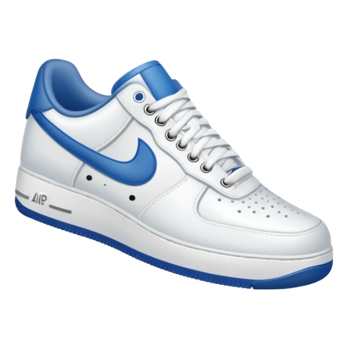 make a genmoji for a pair of white air force shoes. Fully white and no logo sticker