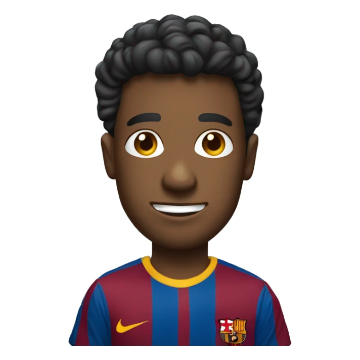 a person in a barcalona shirt sticker