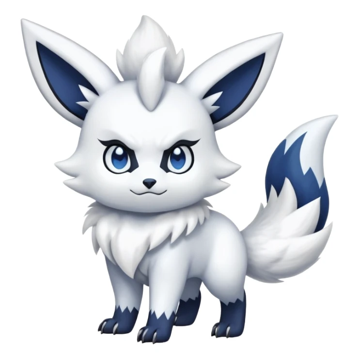 Zangoose-Absol-Meowstic-Fakémon-hybrid-creature (full body)  sticker