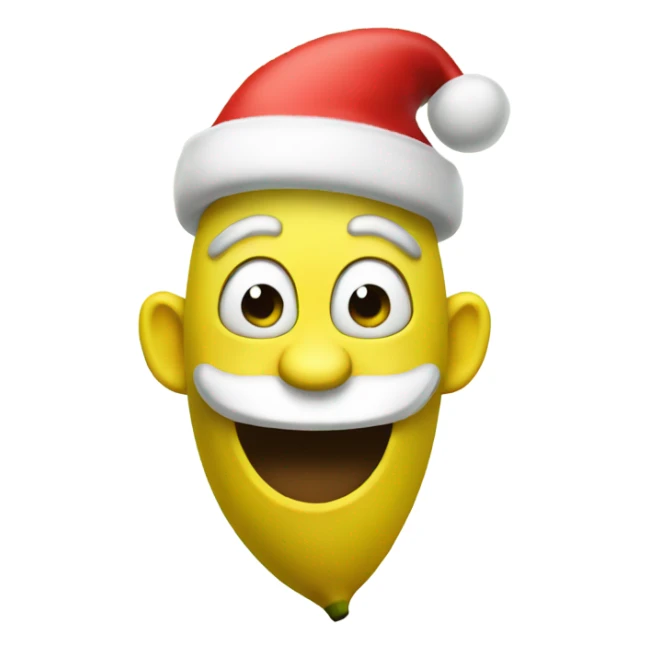 Banana Santa sticker