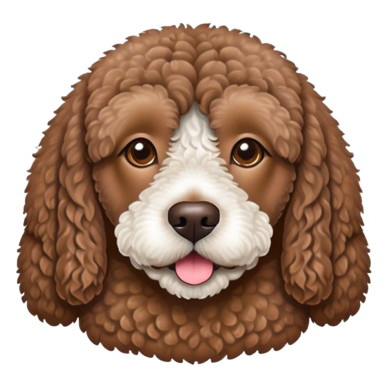 Brown Spanish water dog  sticker