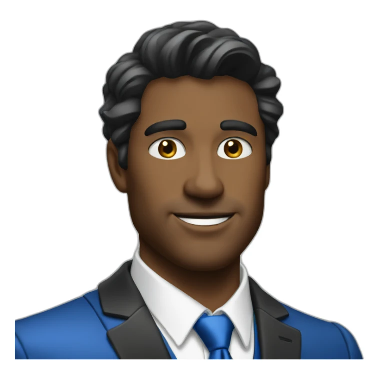 Posh-man-with-blue-suit-offering-goldbar sticker