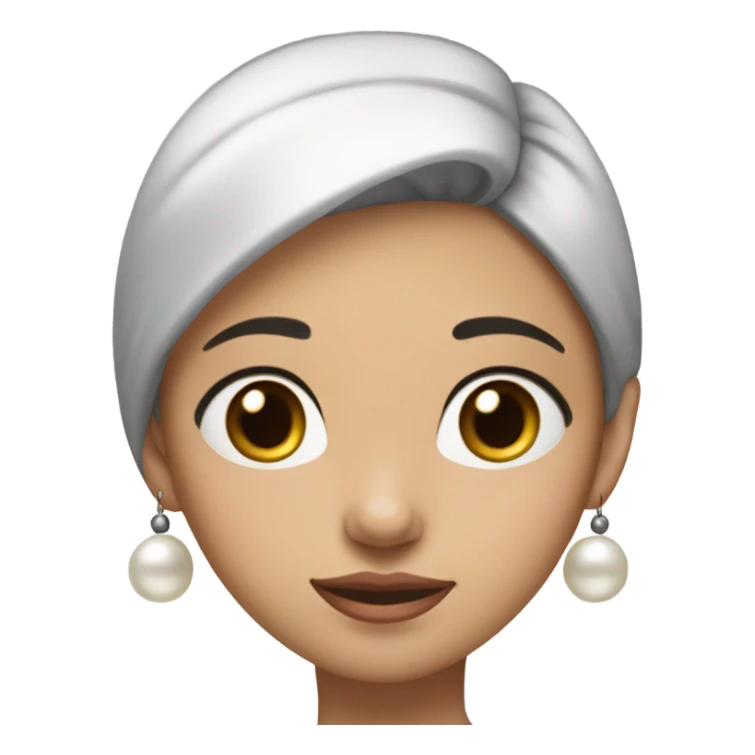 A girl with a pearl earring sticker