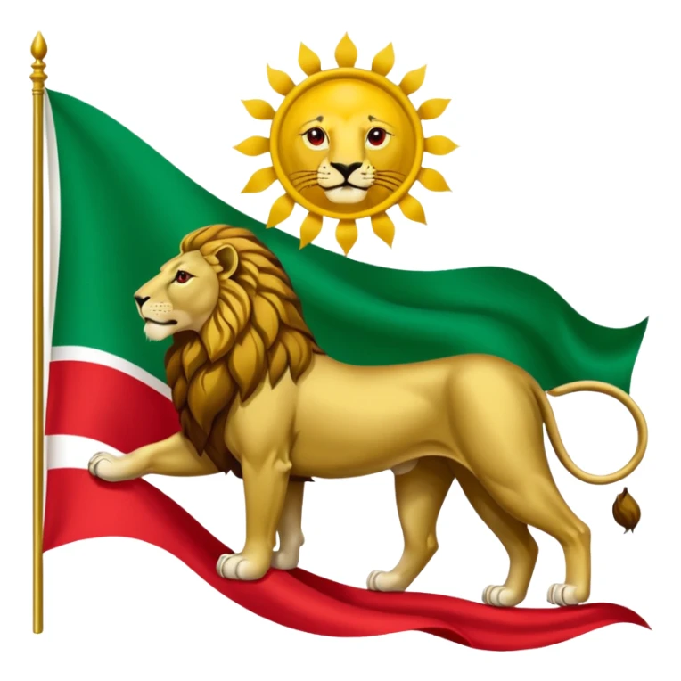 Flag Iran pahlavi don't logo Allah and better sticker