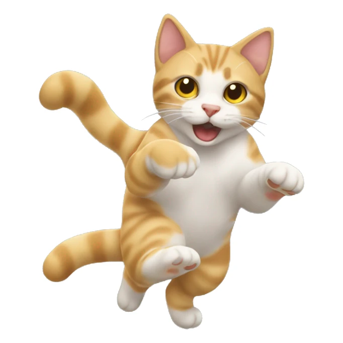 Un gato sacando el dedo del medio sticker