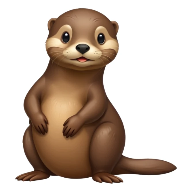 Haz un ornitorrinco es como cuerpo de nutria tiene pico de pato sticker