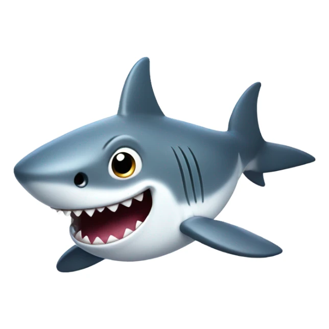 adorable shark sticker